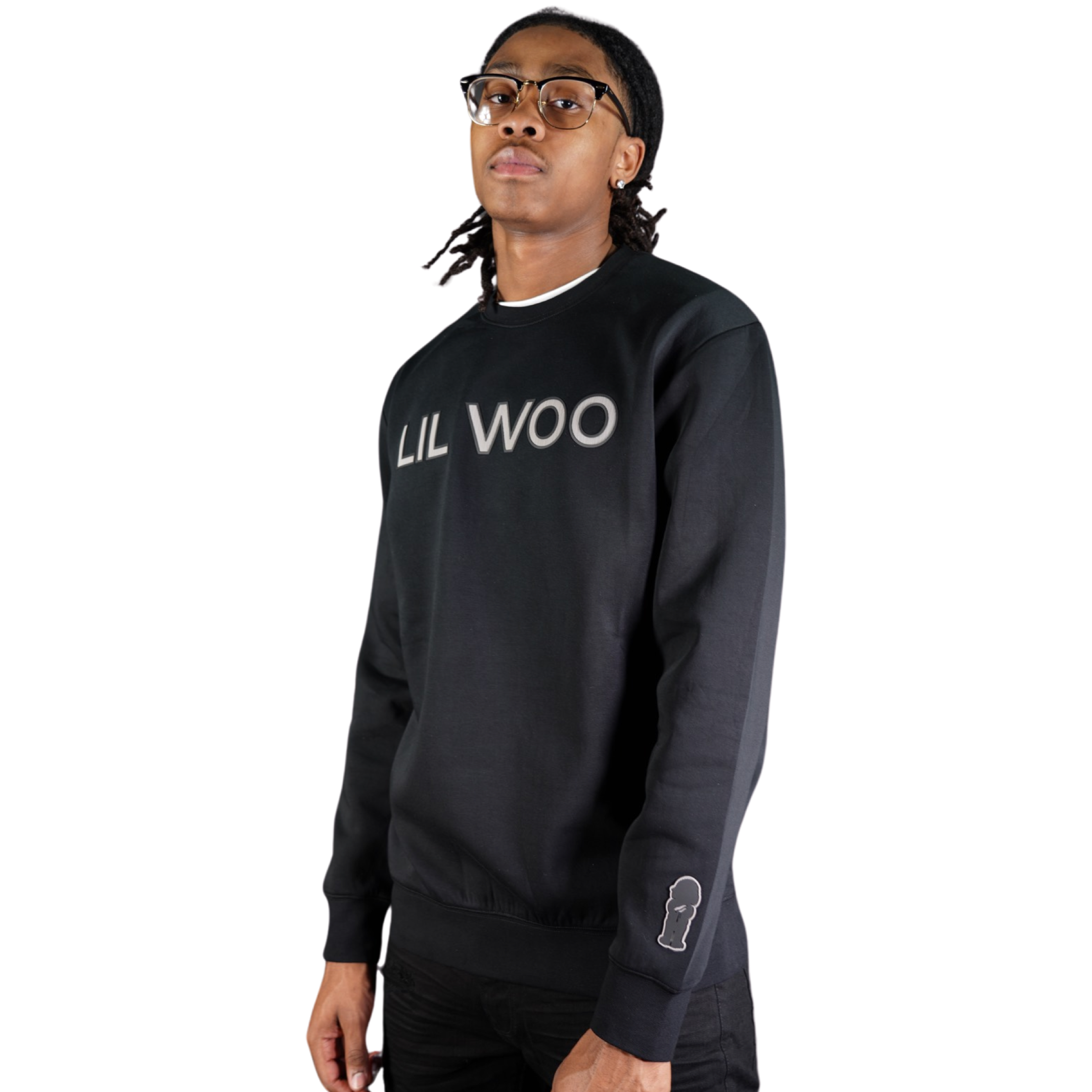 Lil Woo Bold Font Crewneck Sweatshirt