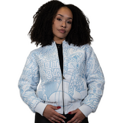 Women's Unchained Embroidered Leather Jacket