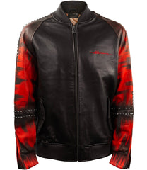 Artistry and Edge Hand-Painted Bomber